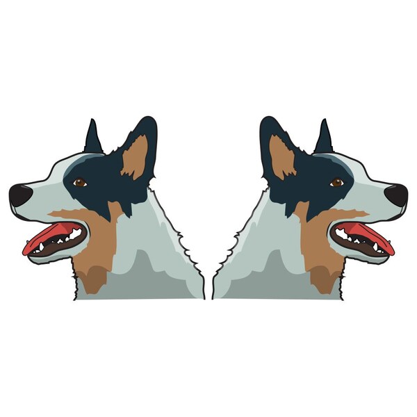 Australian Cattle Dog Decal, Dog Lover Decor Vinyl Sticker